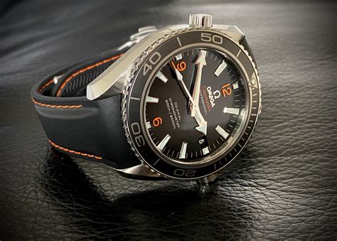 omega seamaster planet ocean straps|authentic leather omega watch strap.